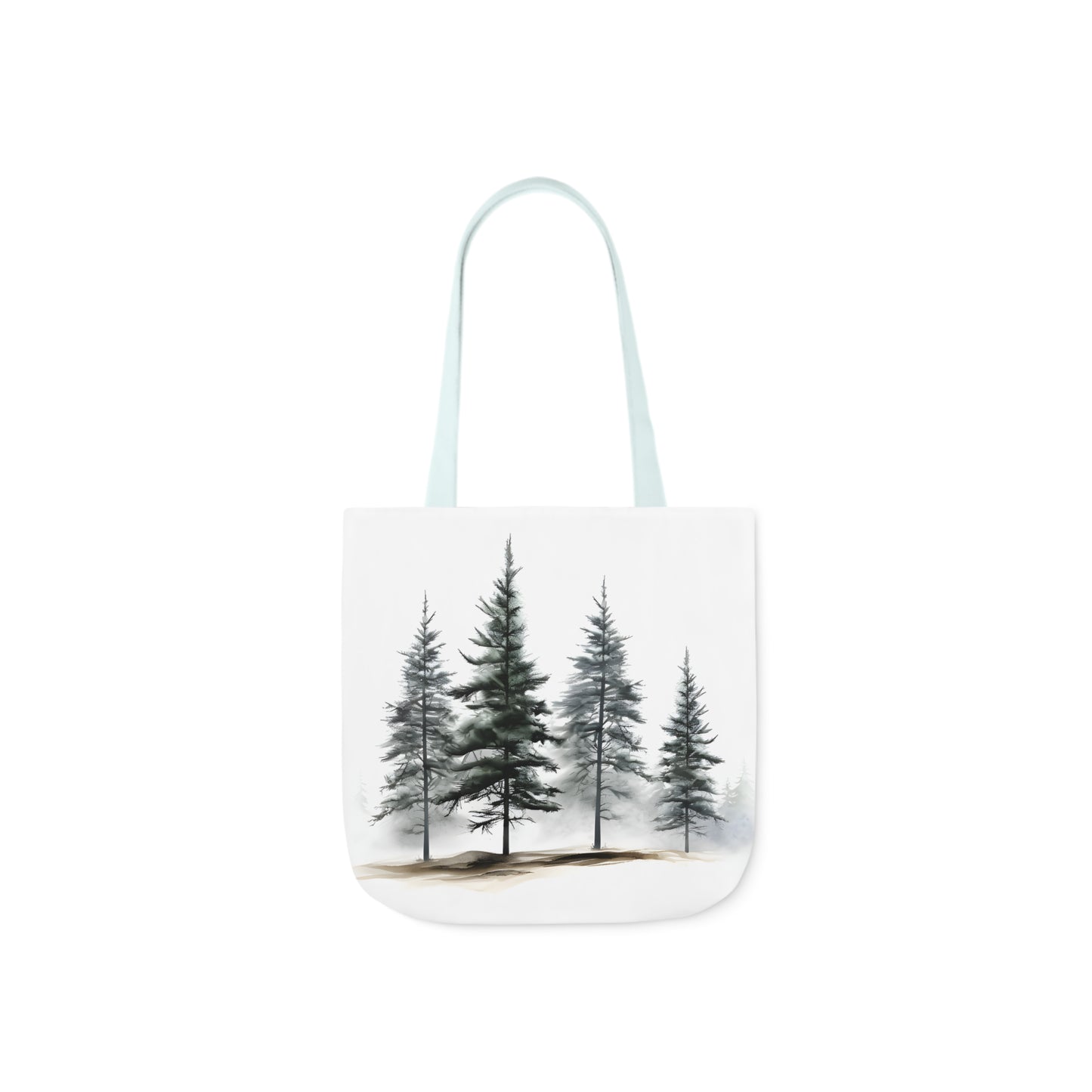 Pine Tree Polyester Canvas Tote Bag (AOP)