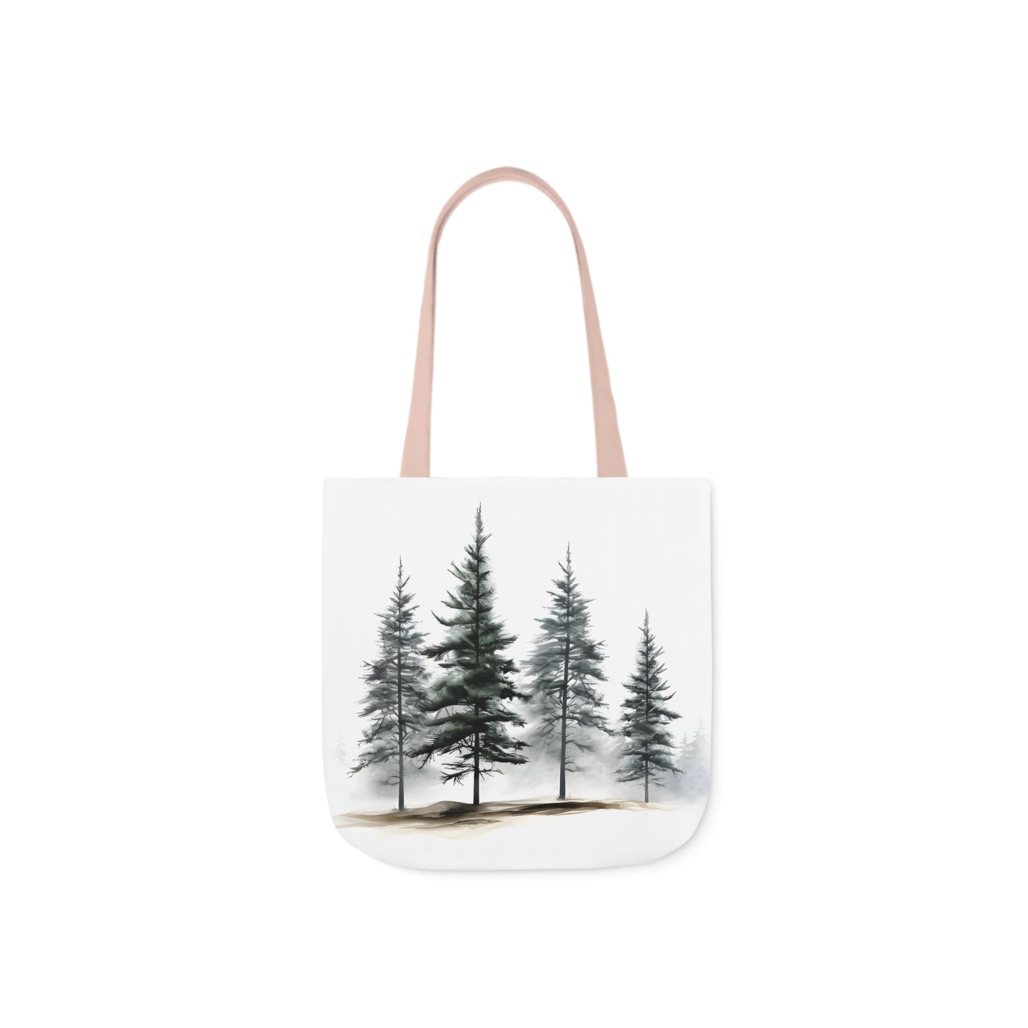 Pine Tree Polyester Canvas Tote Bag (AOP)