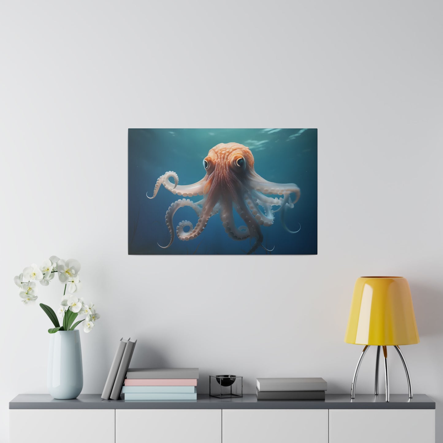 Octopus Matte Canvas, Stretched, 0.75" pn010