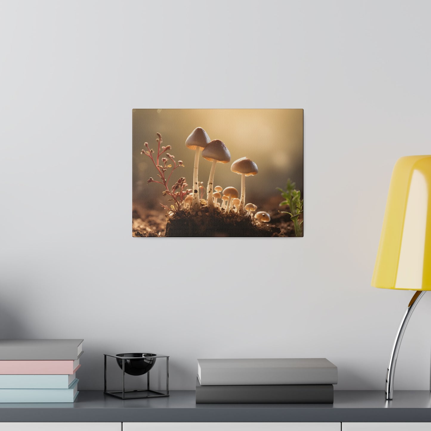 Tiny Mushrooms Matte Canvas, Stretched, 0.75" pn025
