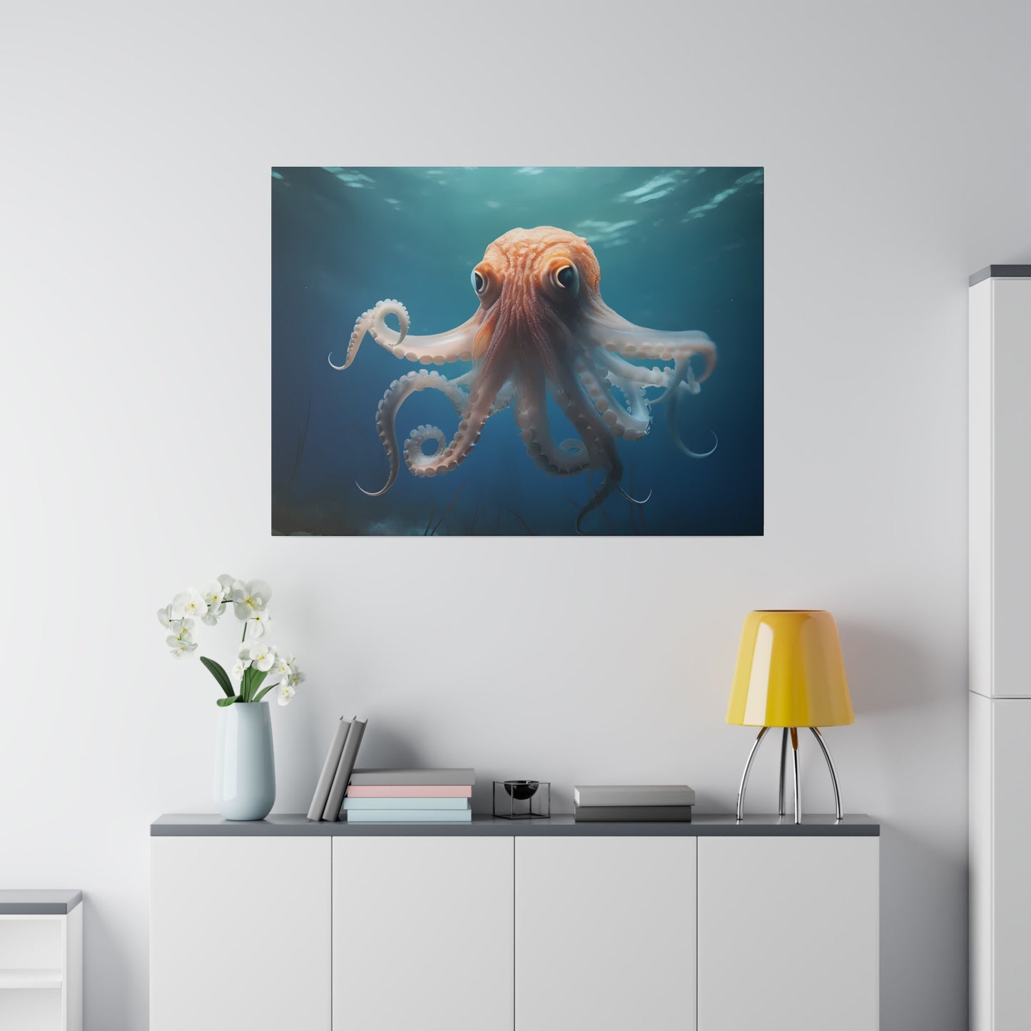 Octopus Matte Canvas, Stretched, 0.75" pn010