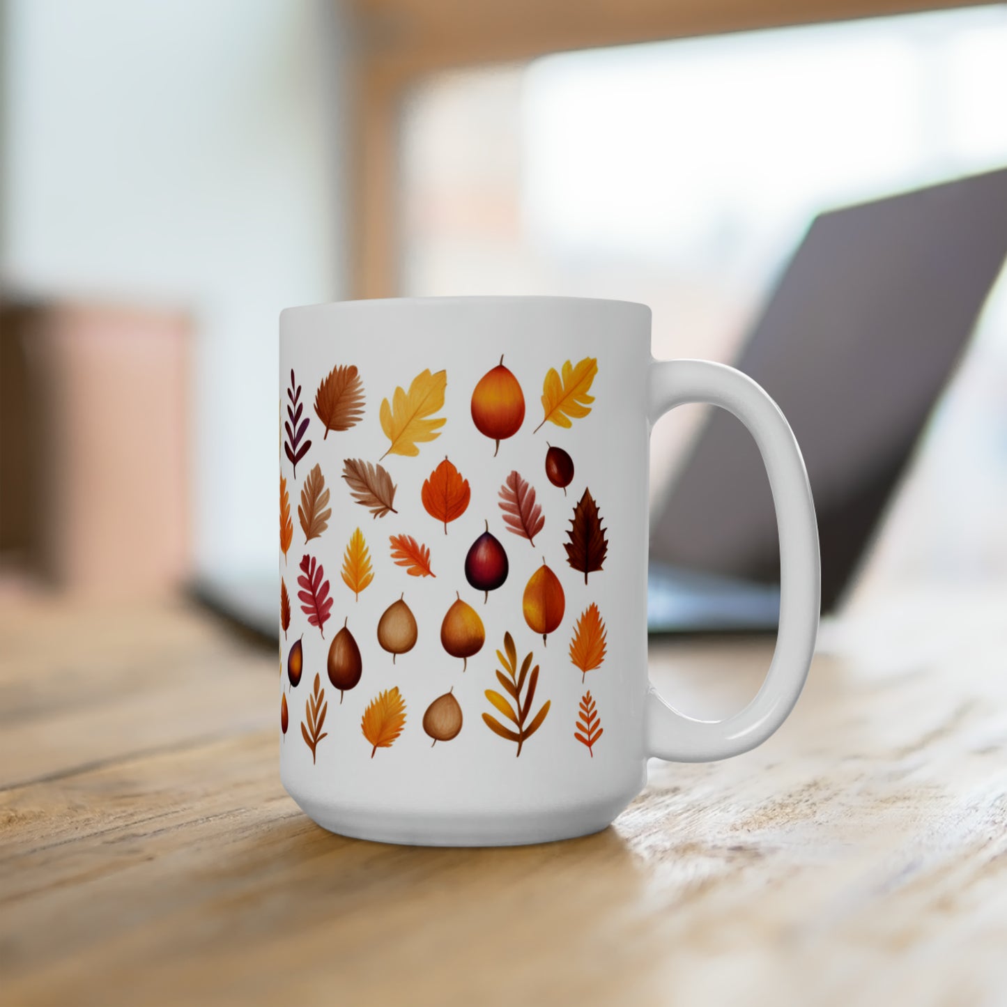 Fall leaves Ceramic Mug 15oz