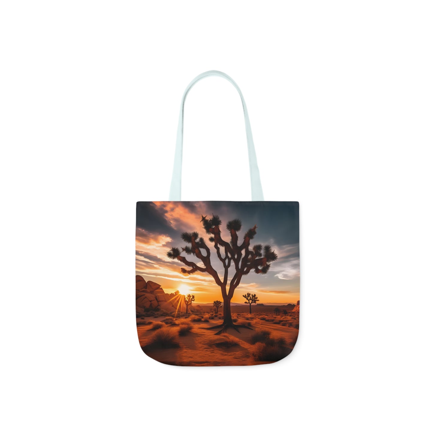 Joshua Tree Polyester Canvas Tote Bag (AOP)