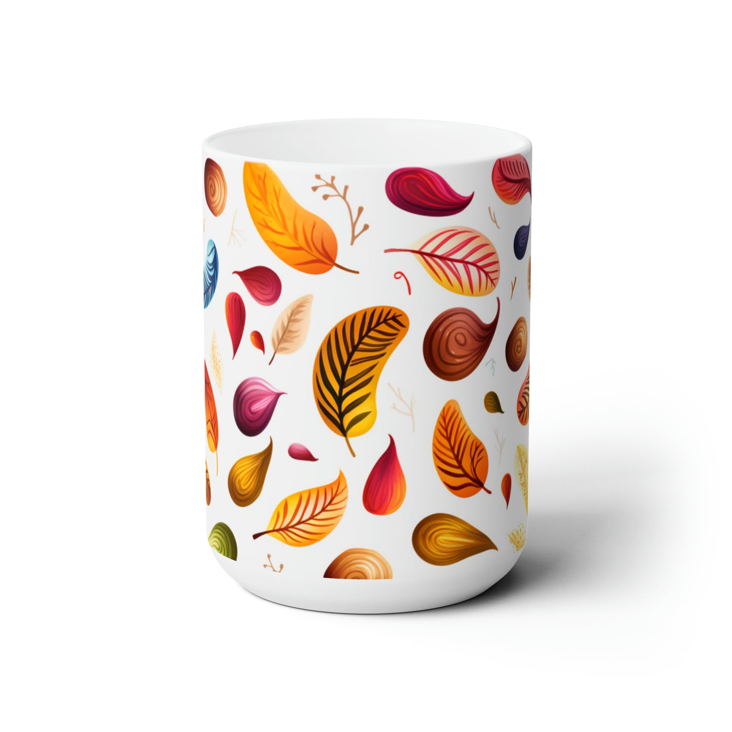Fall leaves Ceramic Mug 15oz