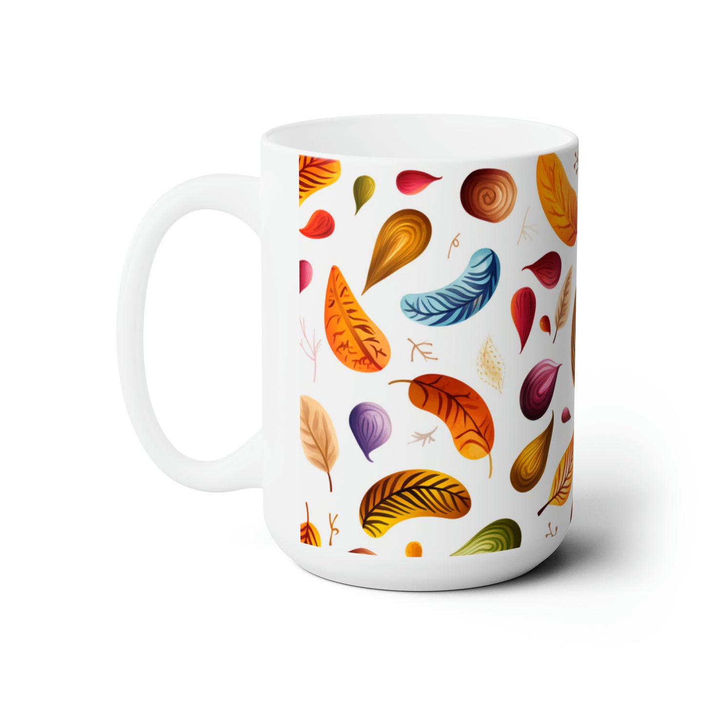 Fall leaves Ceramic Mug 15oz