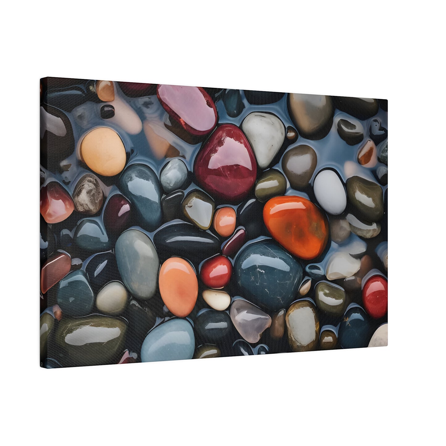 River Rock Matte Canvas, Stretched, 0.75" pn017