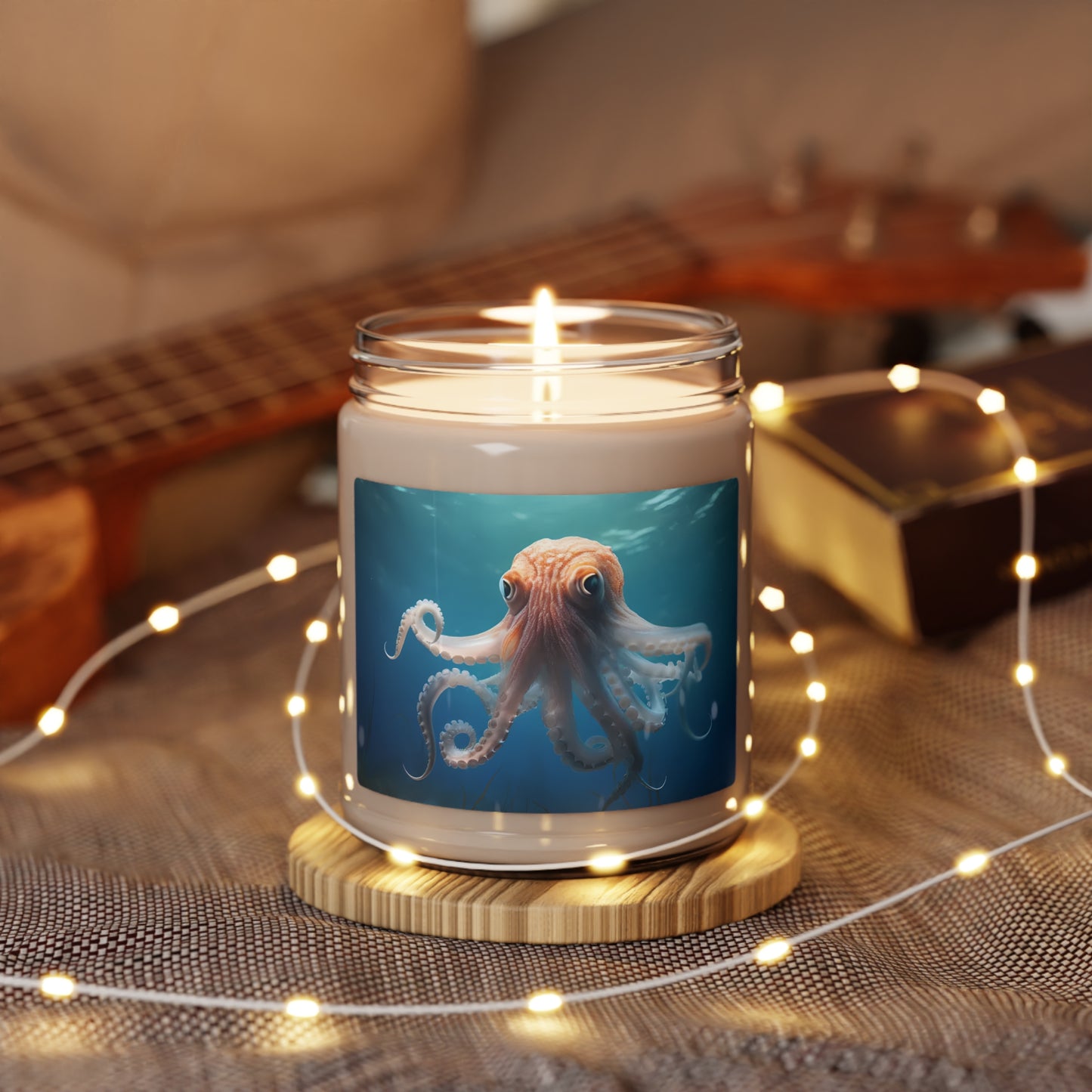 Octopus Scented Soy Candle, 9oz