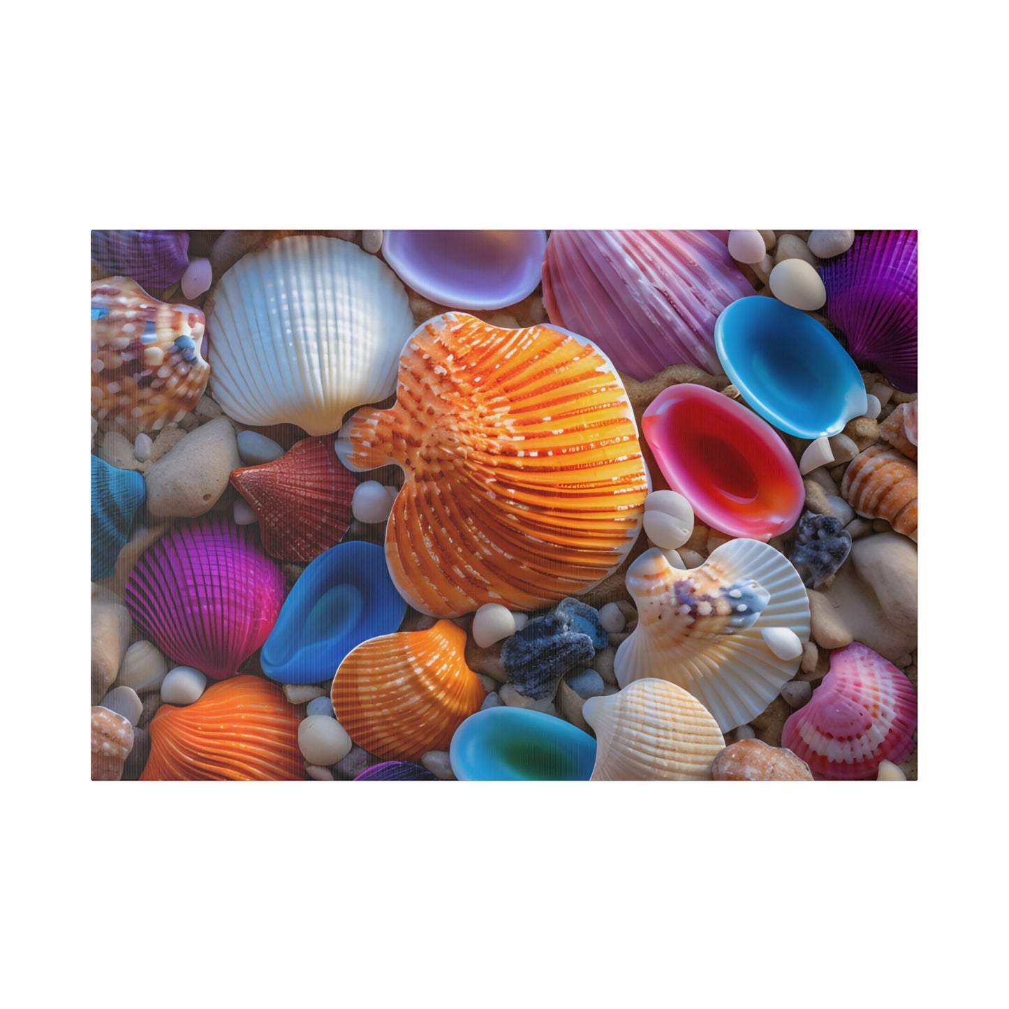 Colorful Seashells Matte Canvas, Stretched, 0.75" pn002