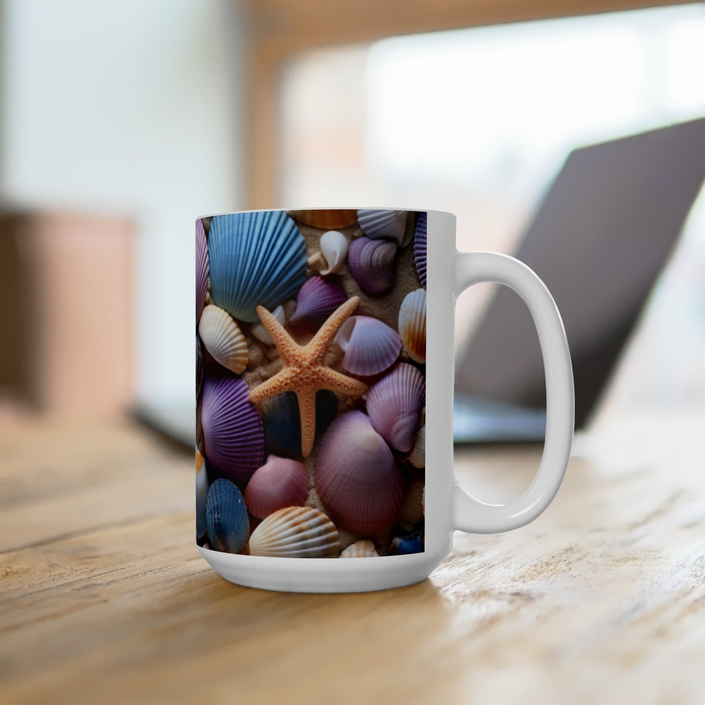 Sea Shell Ceramic Mug 15oz