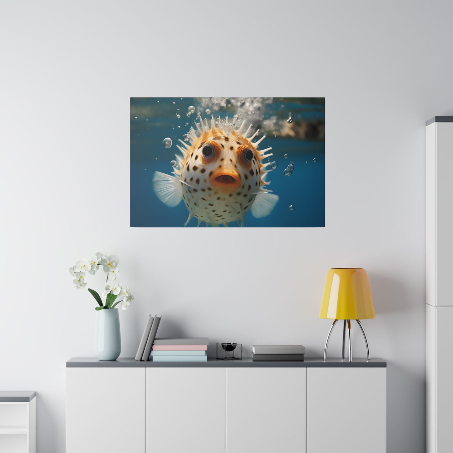 Pufferfish Matte Canvas, Stretched, 0.75" pn007