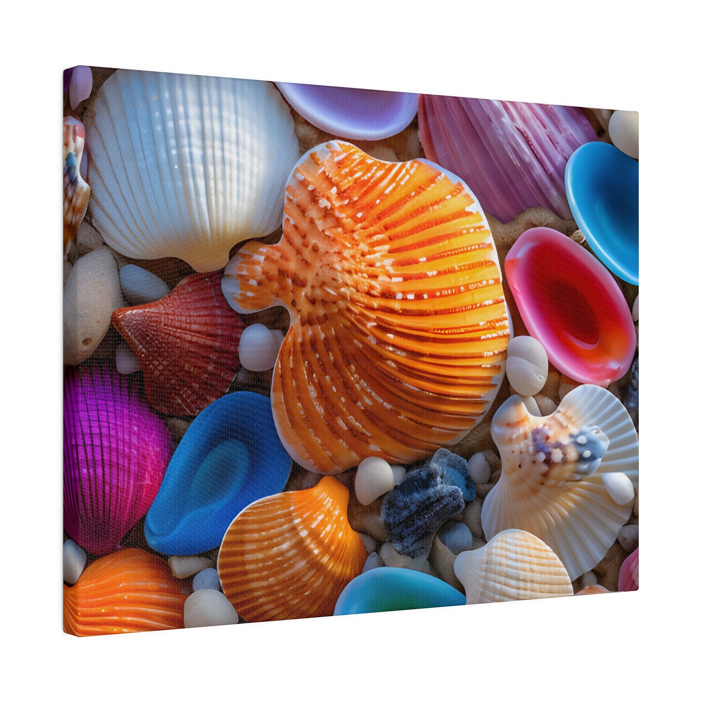 Colorful Seashells Matte Canvas, Stretched, 0.75" pn002