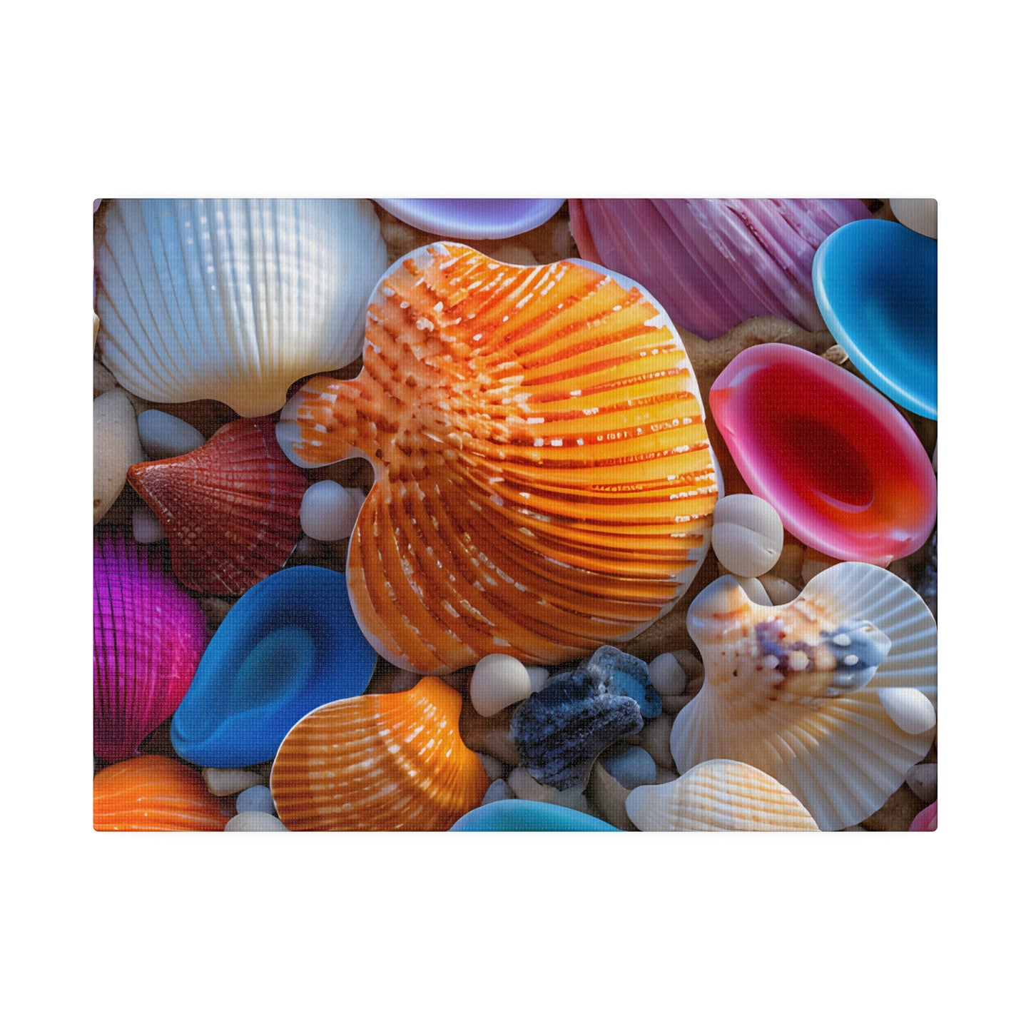 Colorful Seashells Matte Canvas, Stretched, 0.75" pn002