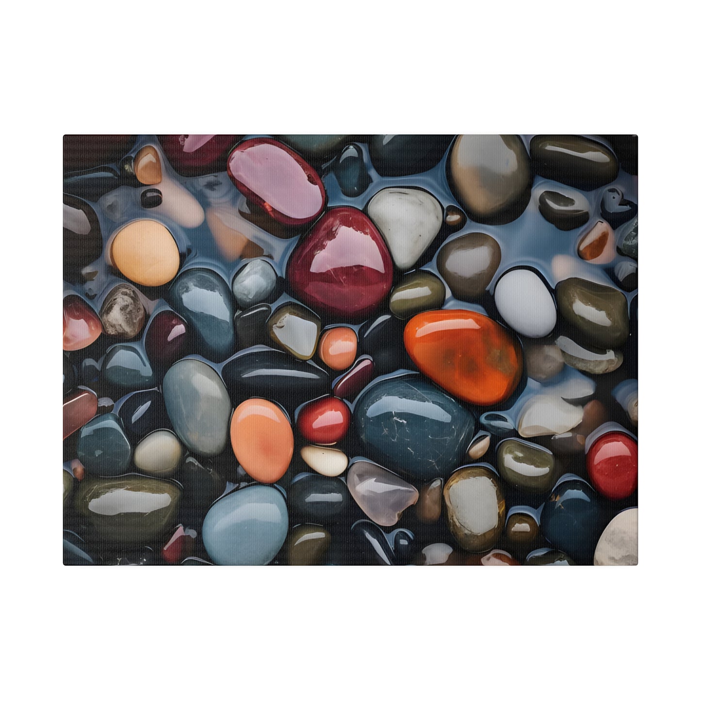 River Rock Matte Canvas, Stretched, 0.75" pn017