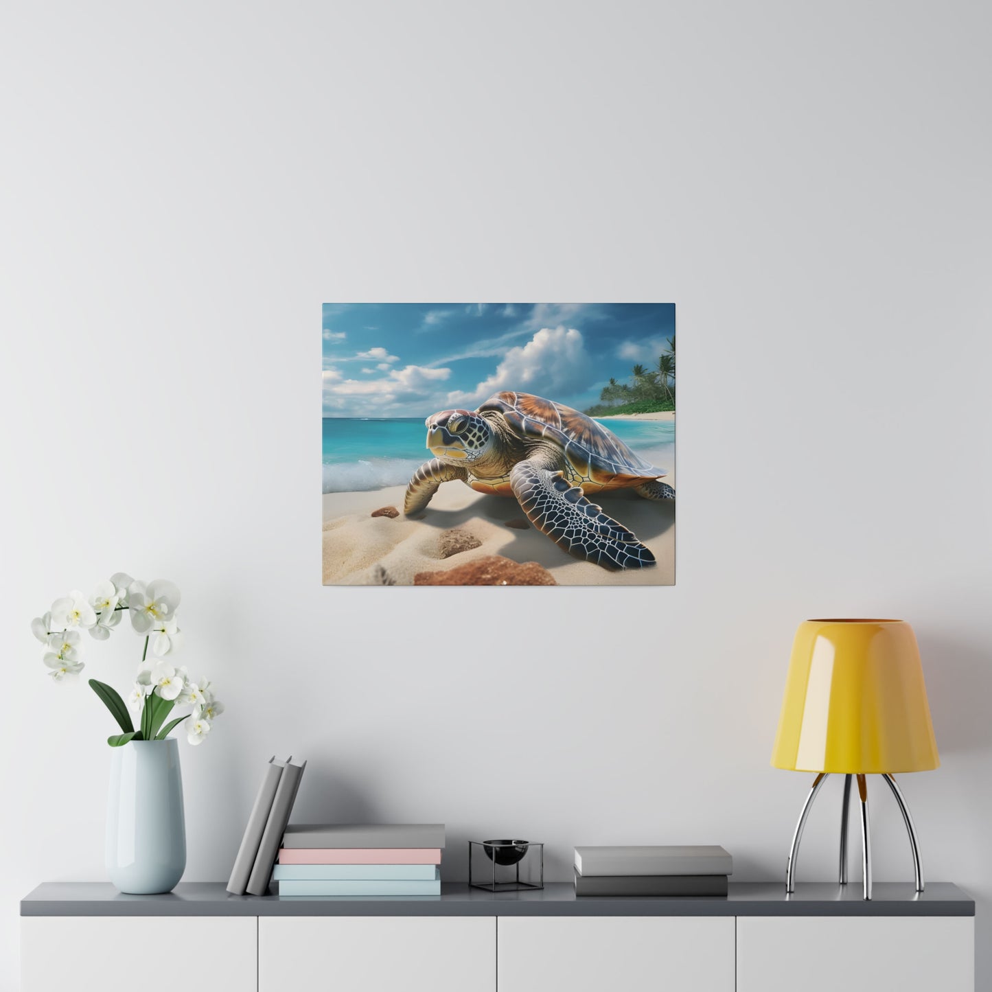 Sea Turtle Matte Canvas, Stretched, 0.75" pn019