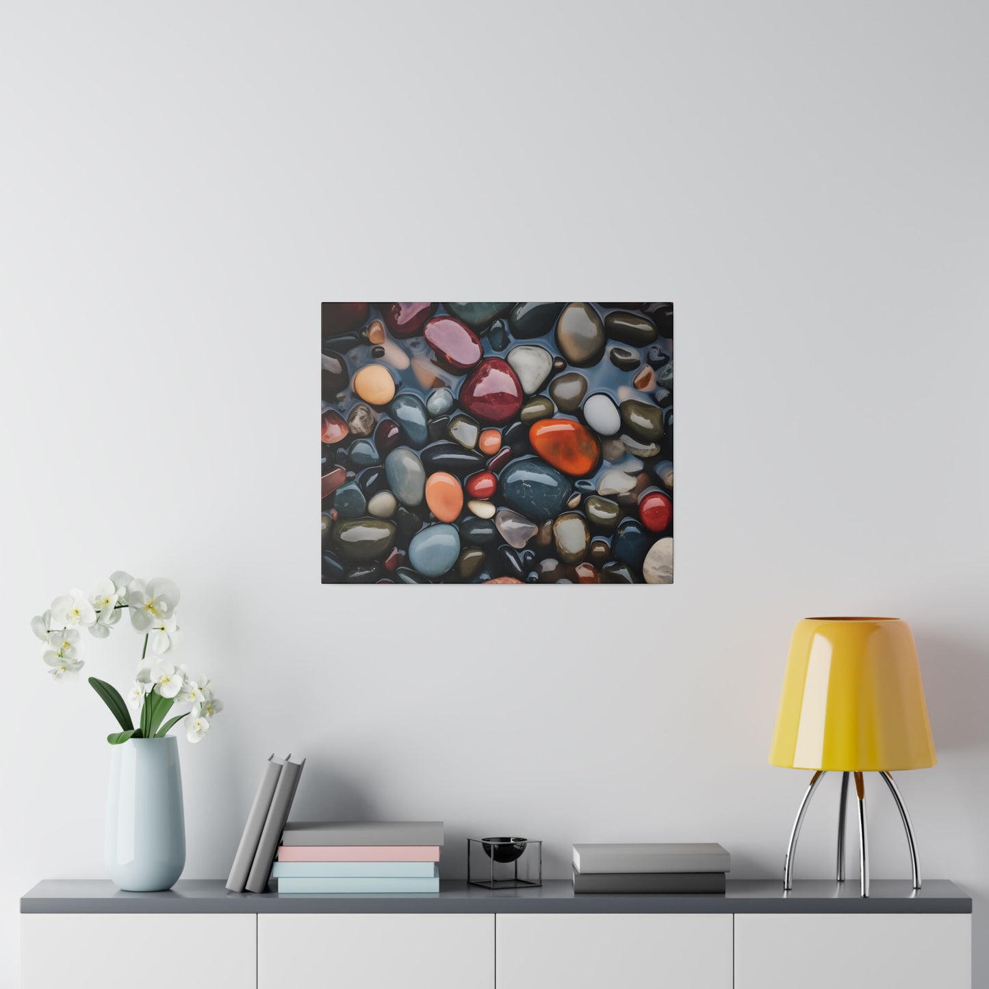 River Rock Matte Canvas, Stretched, 0.75" pn017