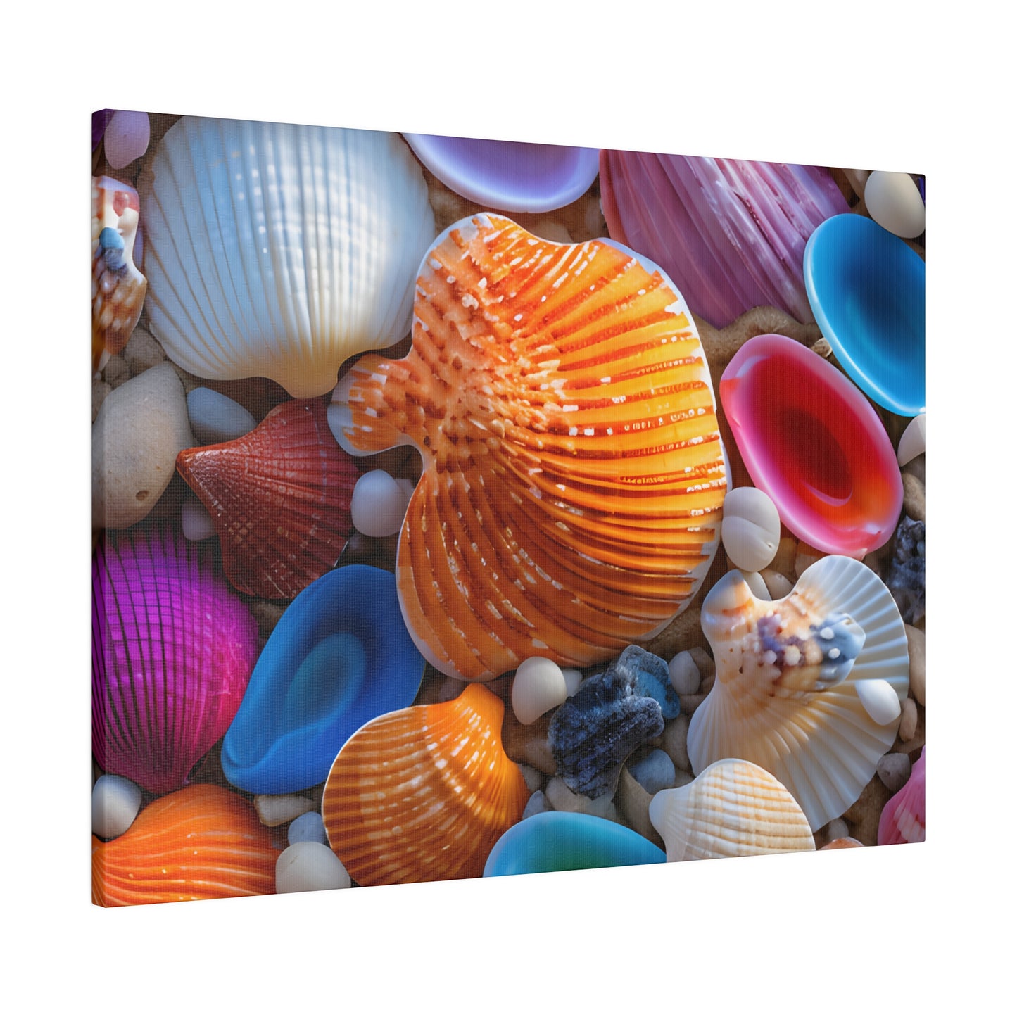 Colorful Seashells Matte Canvas, Stretched, 0.75" pn002