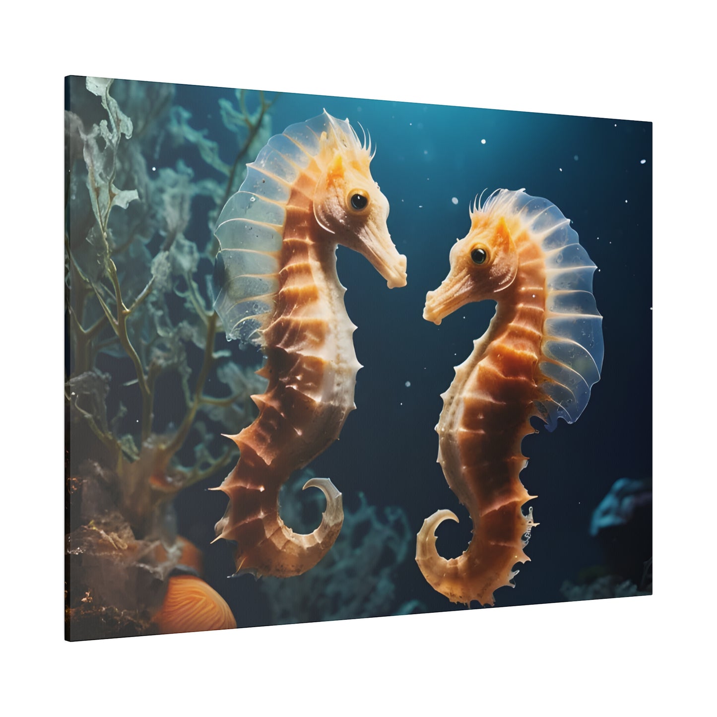 Seahorse Matte Canvas, Stretched, 0.75" pn008