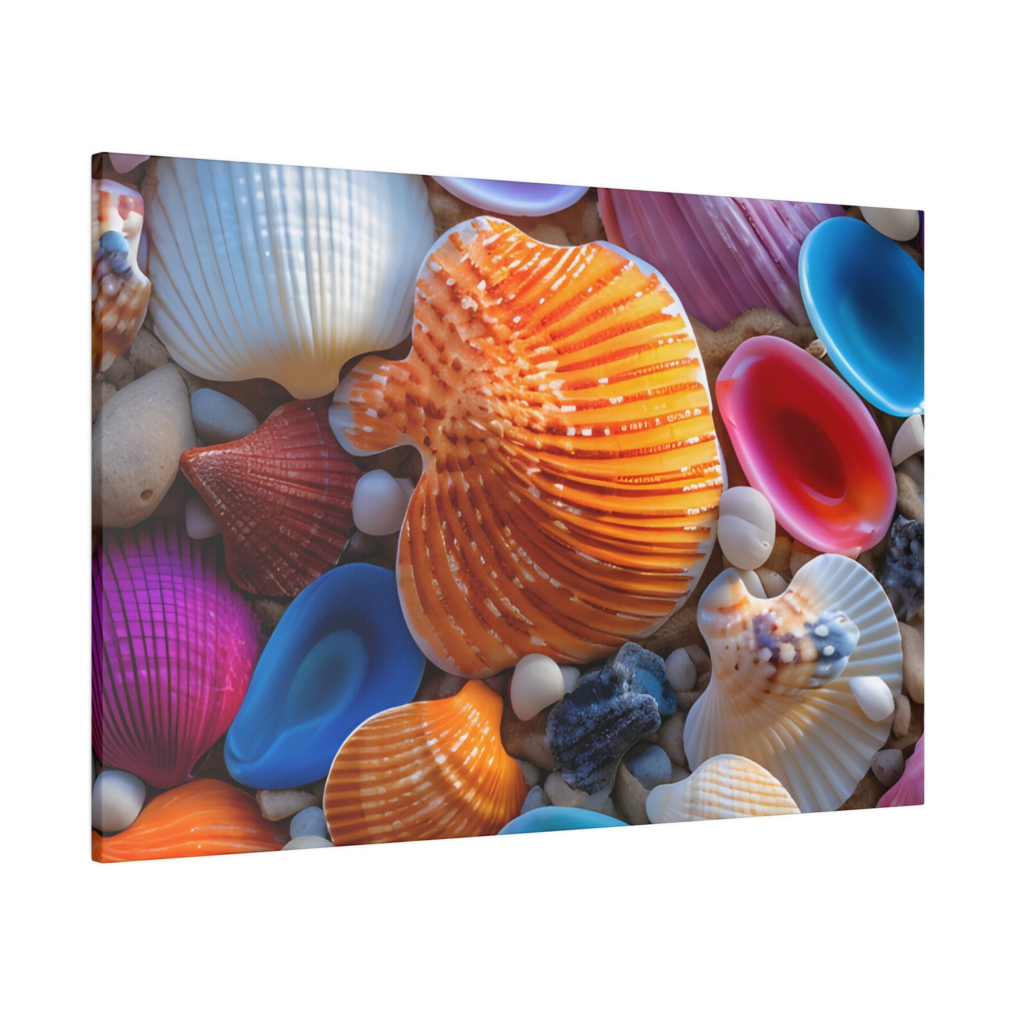 Colorful Seashells Matte Canvas, Stretched, 0.75" pn002