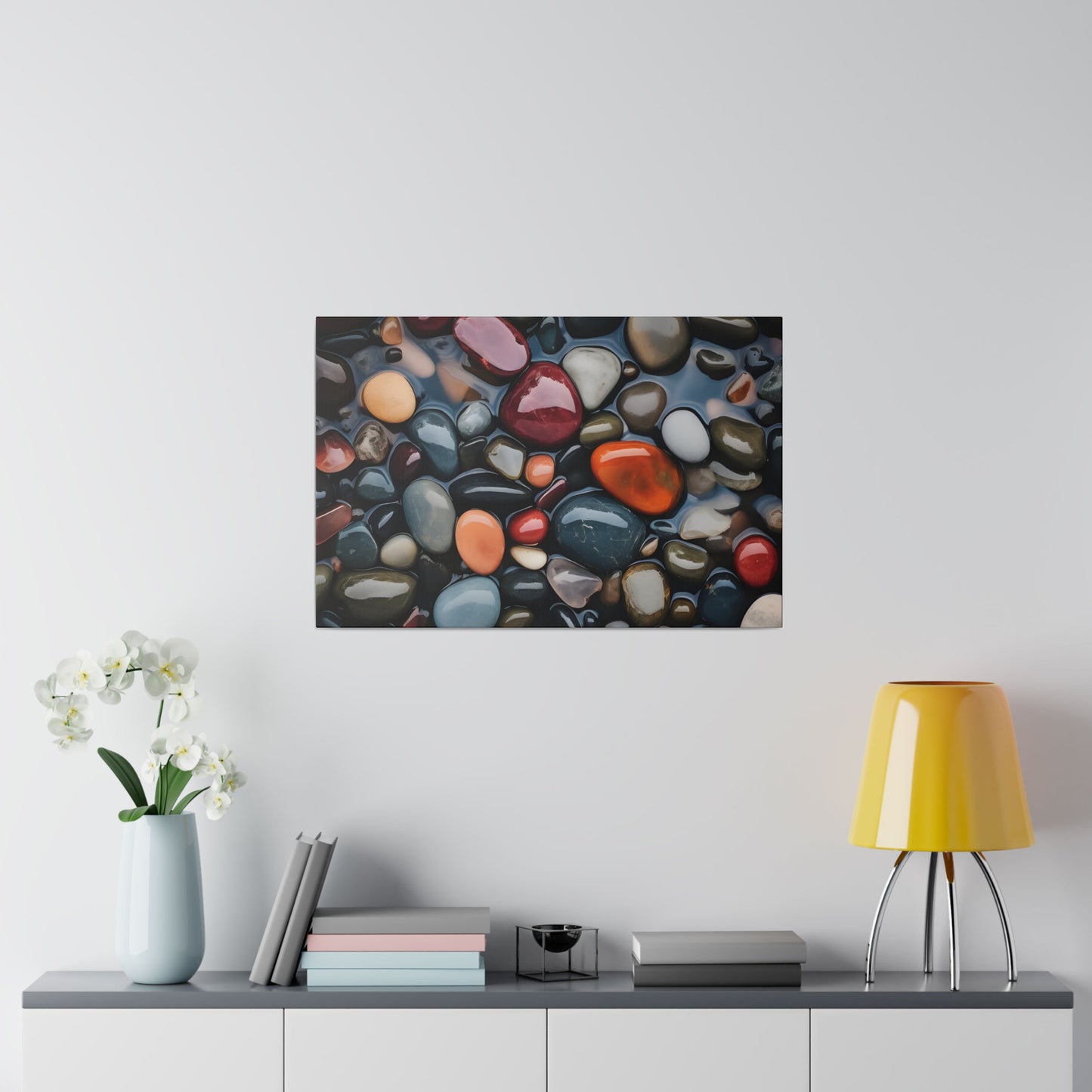 River Rock Matte Canvas, Stretched, 0.75" pn017