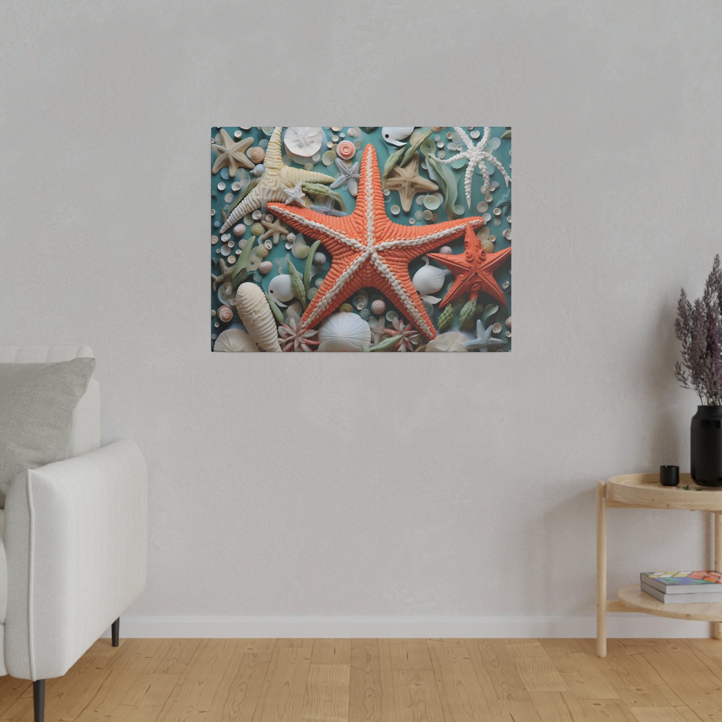 Starfish Matte Canvas, Stretched, 0.75" pn006