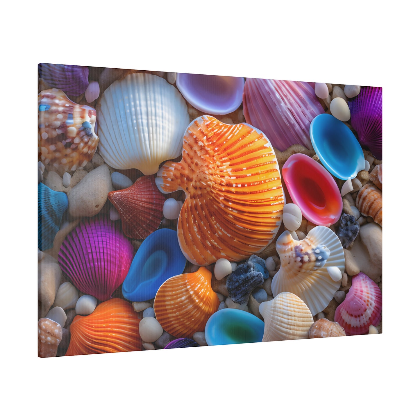 Colorful Seashells Matte Canvas, Stretched, 0.75" pn002