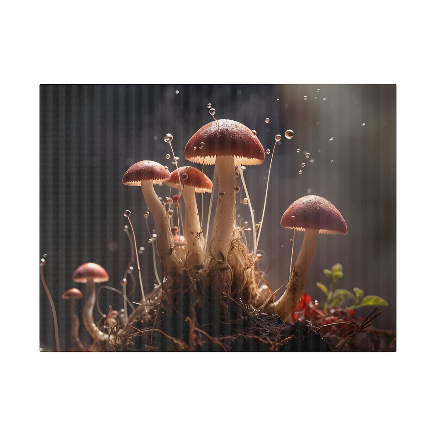 Tiny Mushrooms Matte Canvas, Stretched, 0.75" pn026