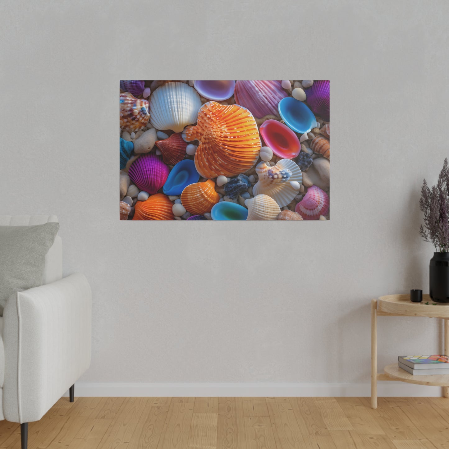 Colorful Seashells Matte Canvas, Stretched, 0.75" pn002