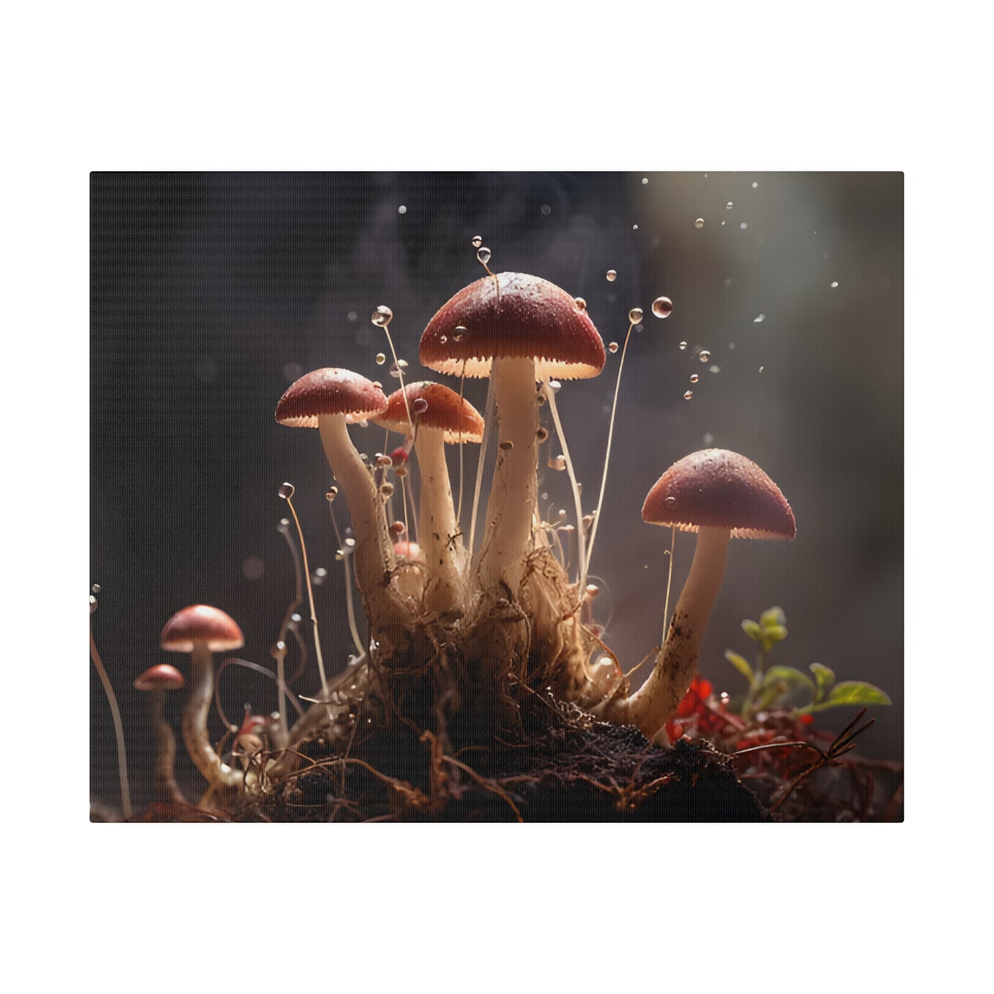 Tiny Mushrooms Matte Canvas, Stretched, 0.75" pn026