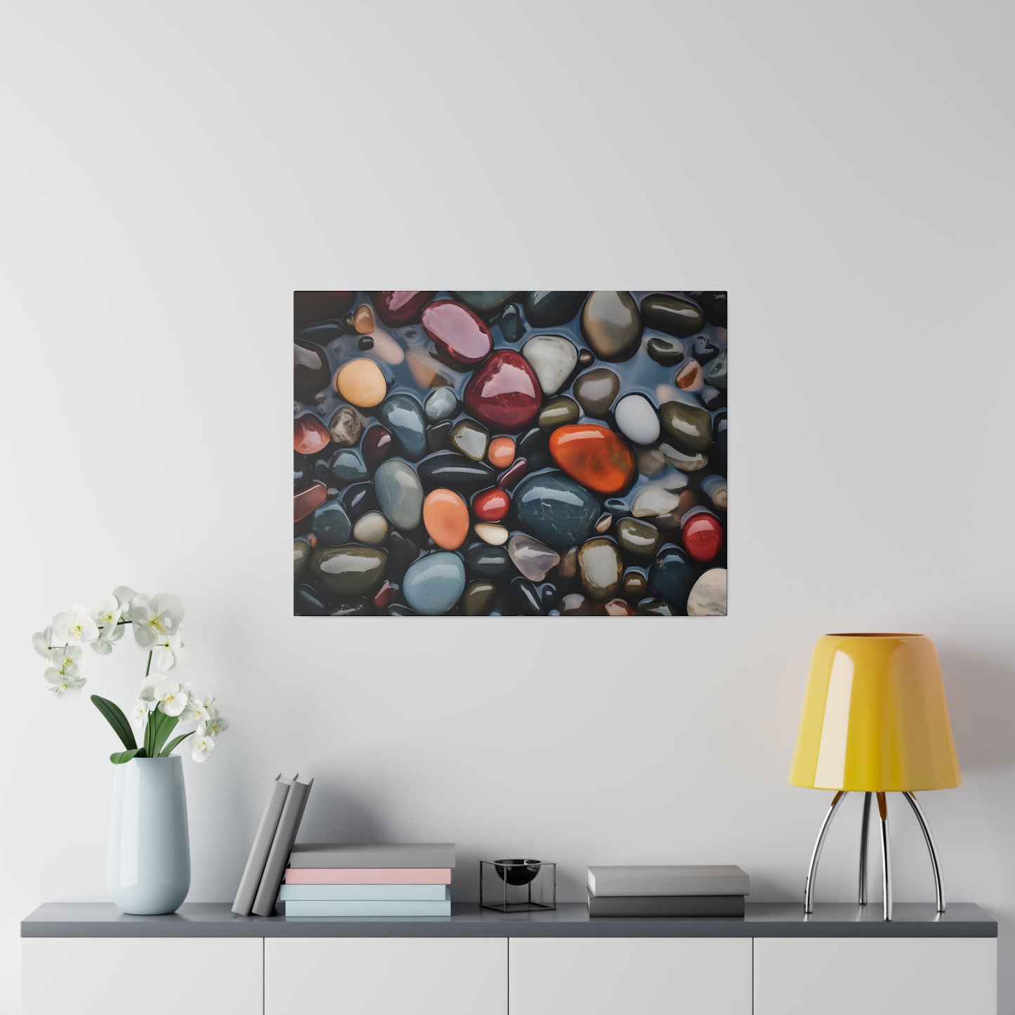 River Rock Matte Canvas, Stretched, 0.75" pn017