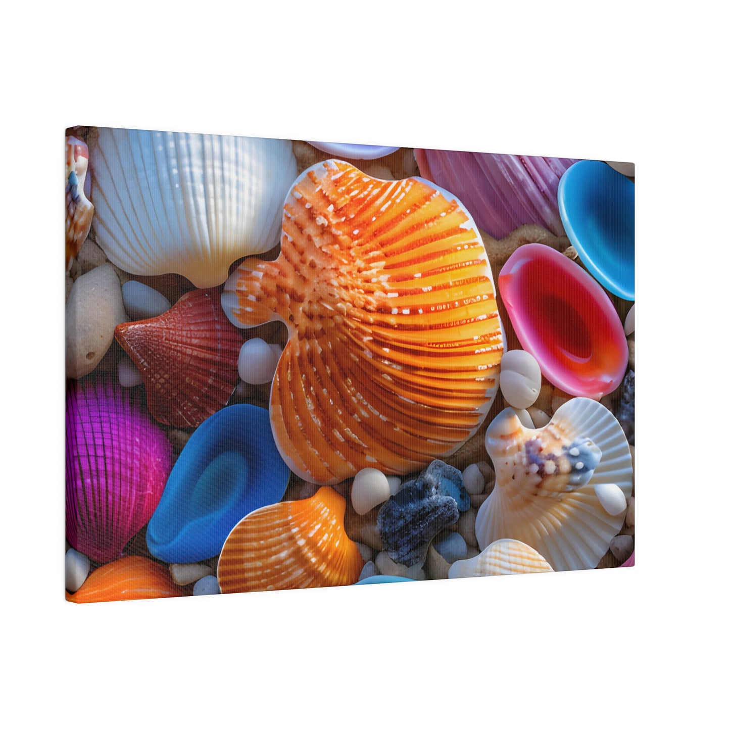 Colorful Seashells Matte Canvas, Stretched, 0.75" pn002