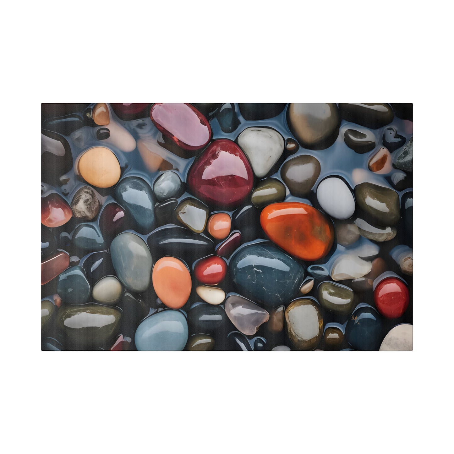 River Rock Matte Canvas, Stretched, 0.75" pn017