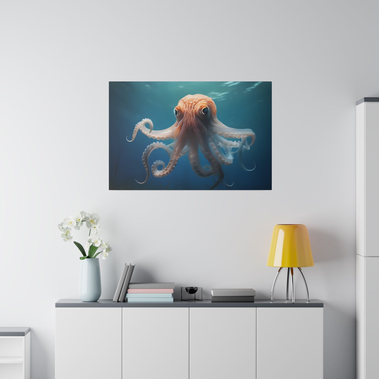 Octopus Matte Canvas, Stretched, 0.75" pn010