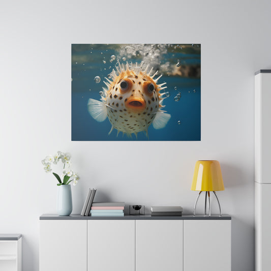 Pufferfish Matte Canvas, Stretched, 0.75" pn007