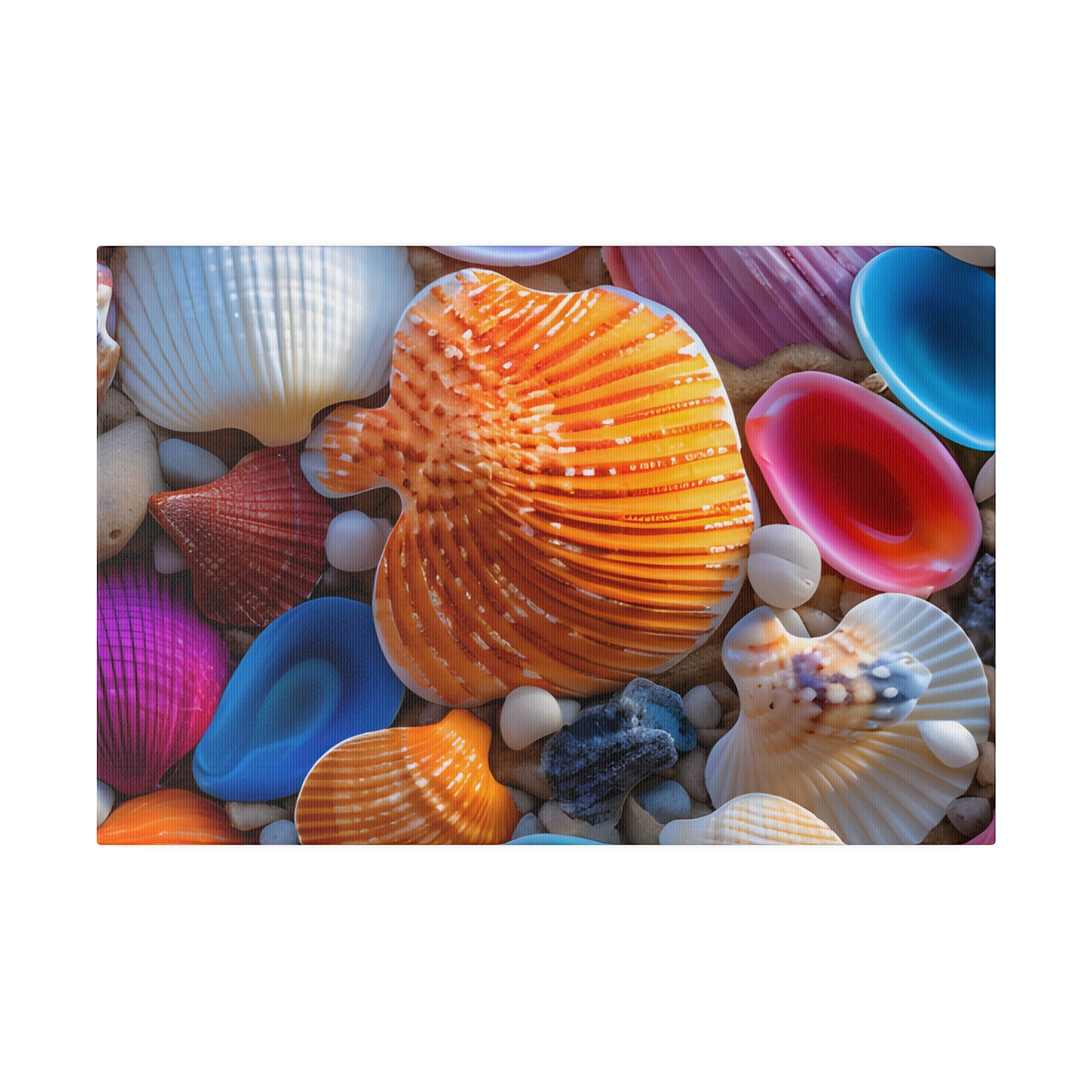 Colorful Seashells Matte Canvas, Stretched, 0.75" pn002