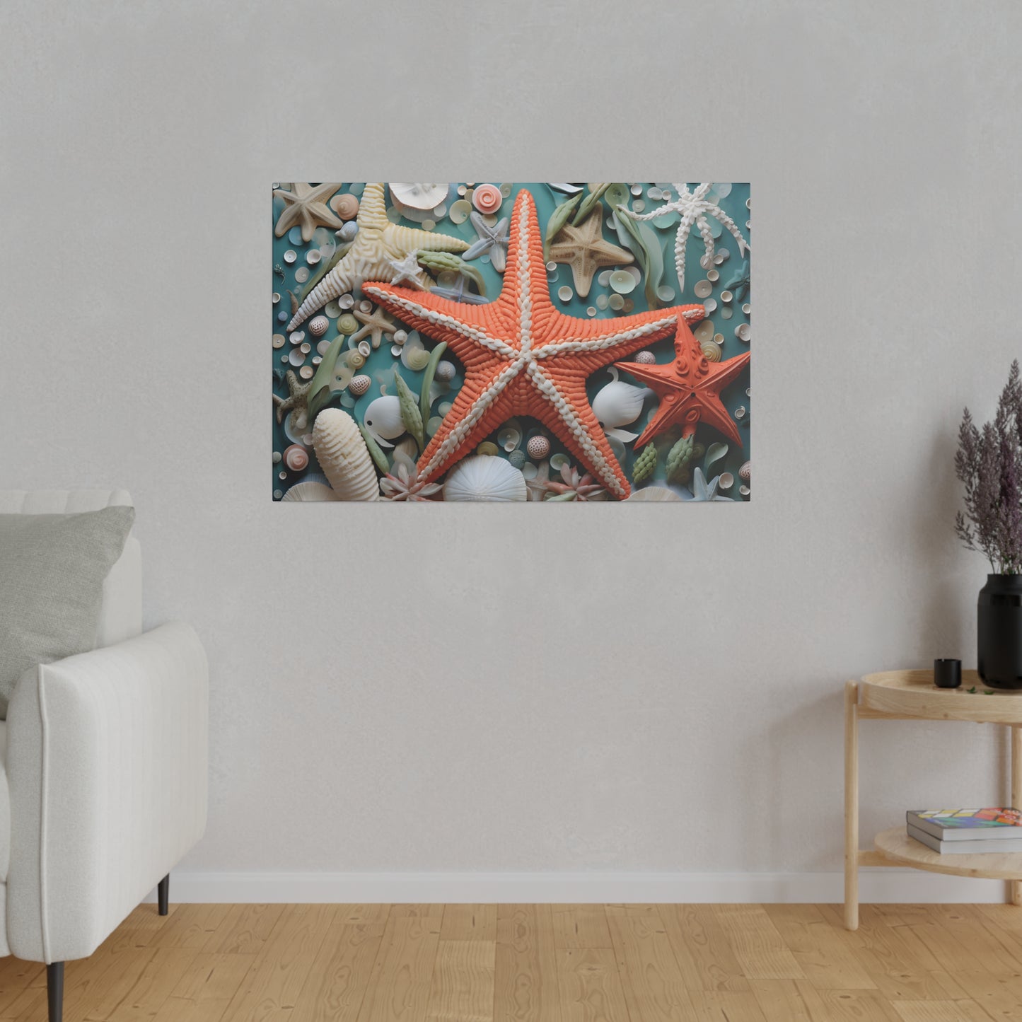 Starfish Matte Canvas, Stretched, 0.75" pn006