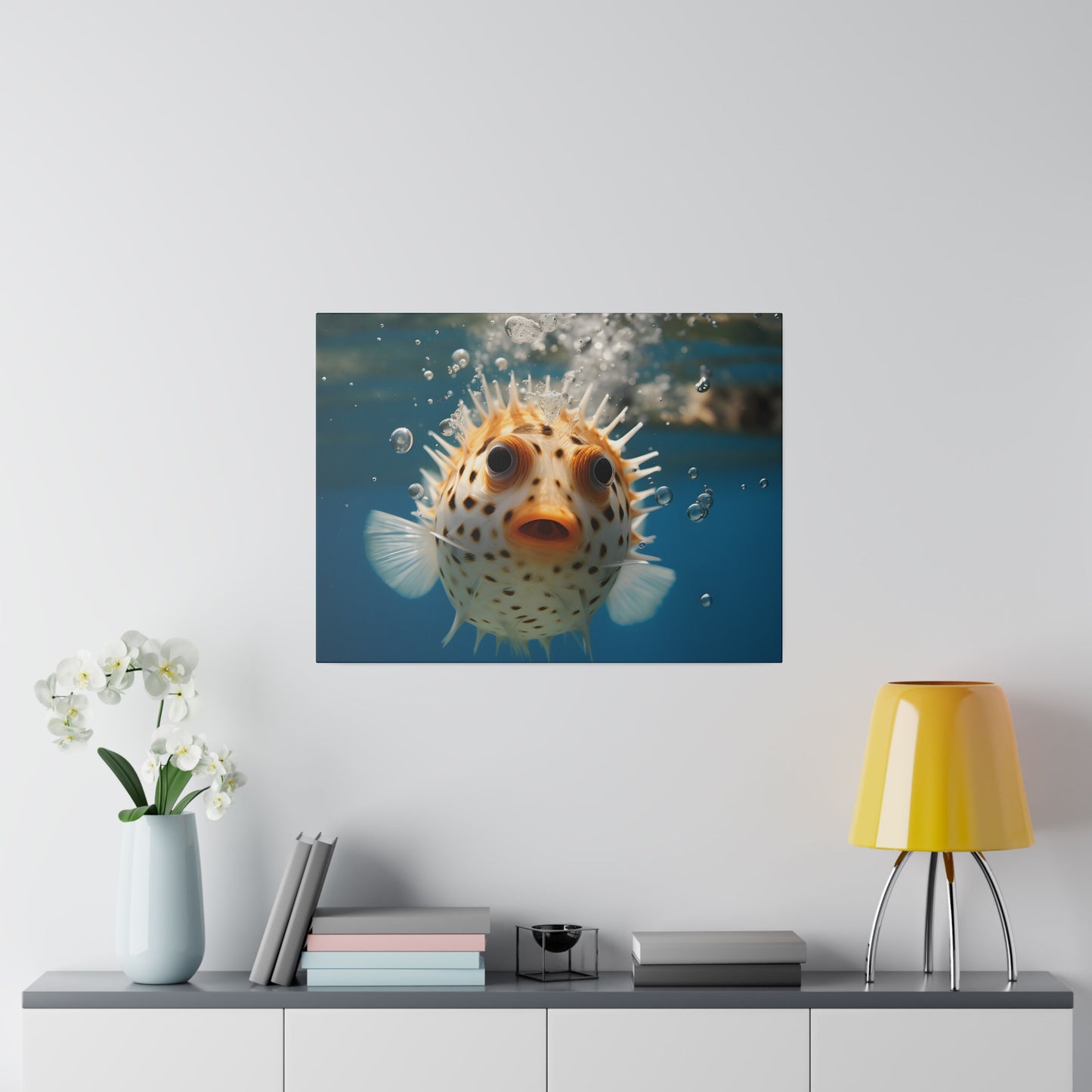 Pufferfish Matte Canvas, Stretched, 0.75" pn007