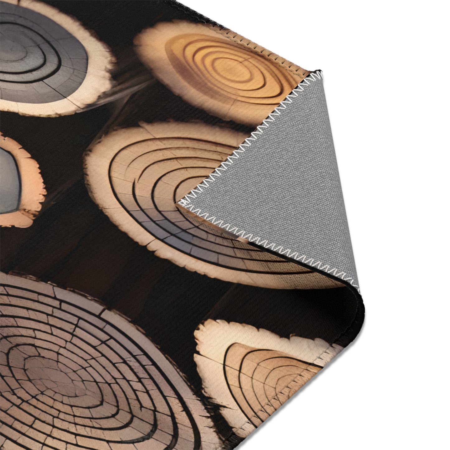 Wood Rounds Area Rugs