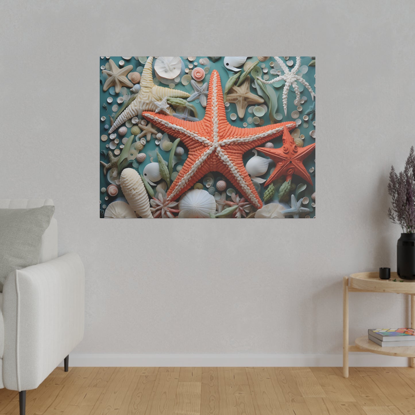 Starfish Matte Canvas, Stretched, 0.75" pn006