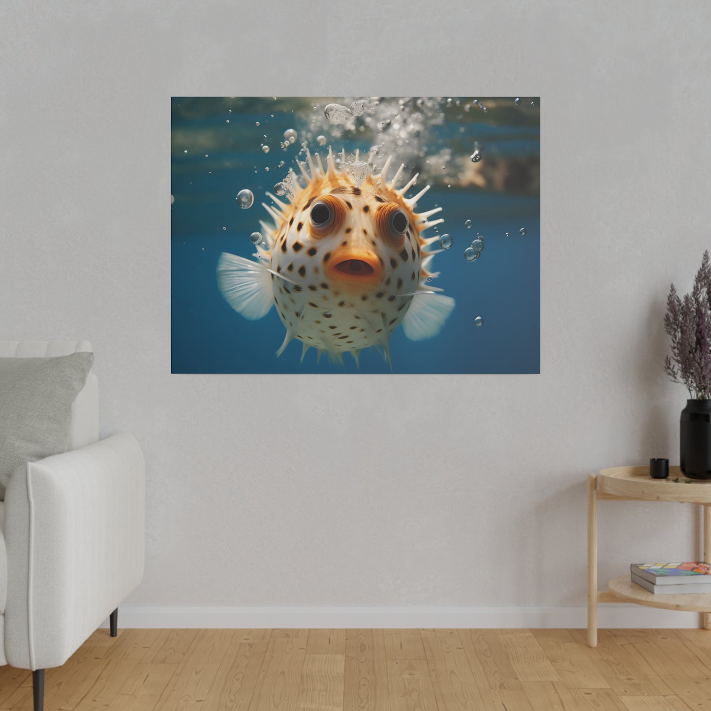 Pufferfish Matte Canvas, Stretched, 0.75" pn007