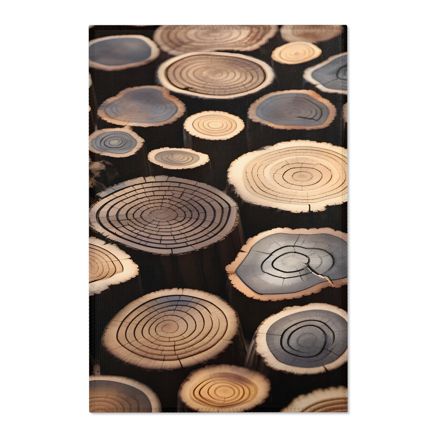 Wood Rounds Area Rugs