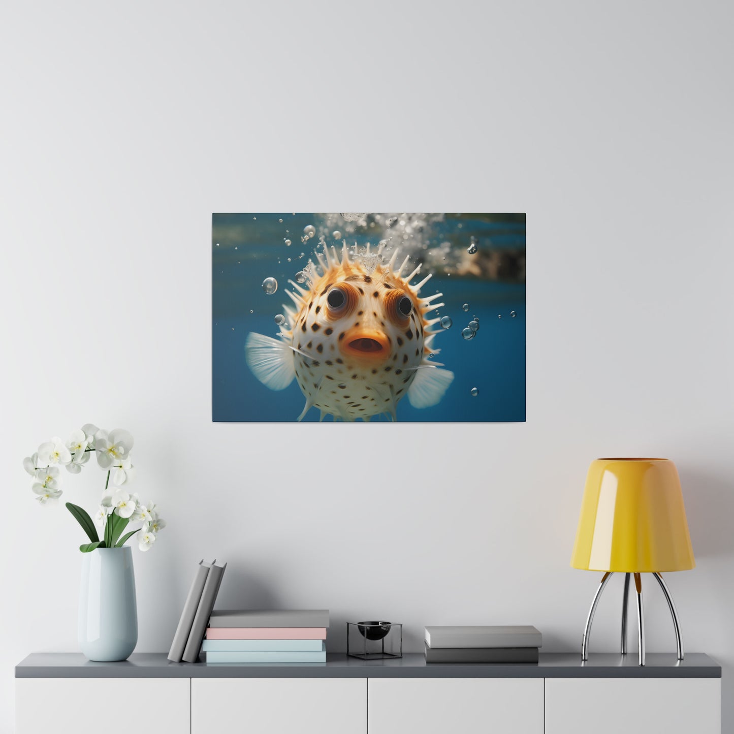 Pufferfish Matte Canvas, Stretched, 0.75" pn007