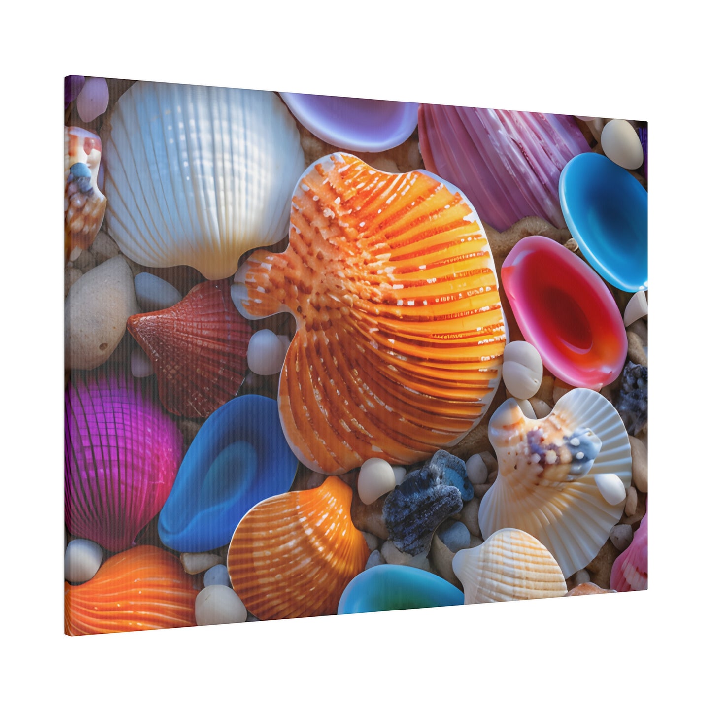 Colorful Seashells Matte Canvas, Stretched, 0.75" pn002