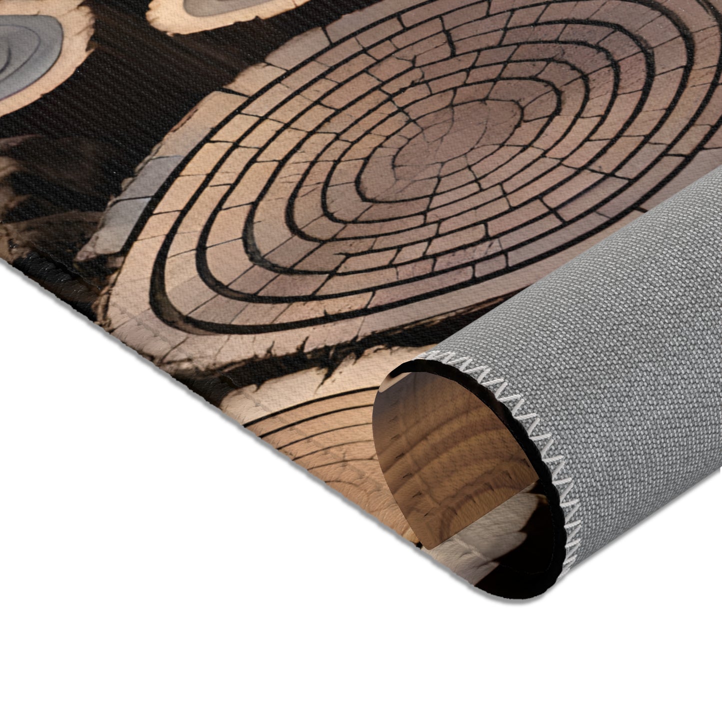 Wood Rounds Area Rugs