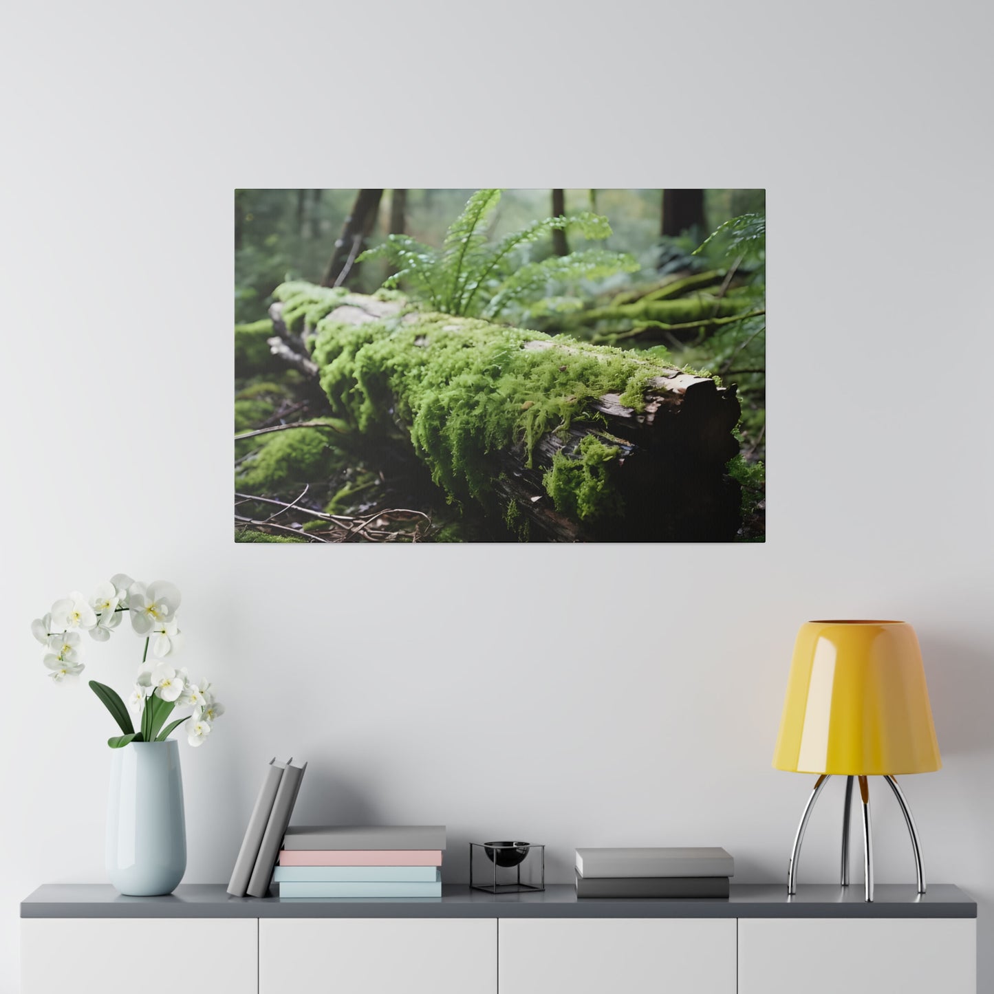 Mossy Log Matte Canvas, Stretched, 0.75" pn016