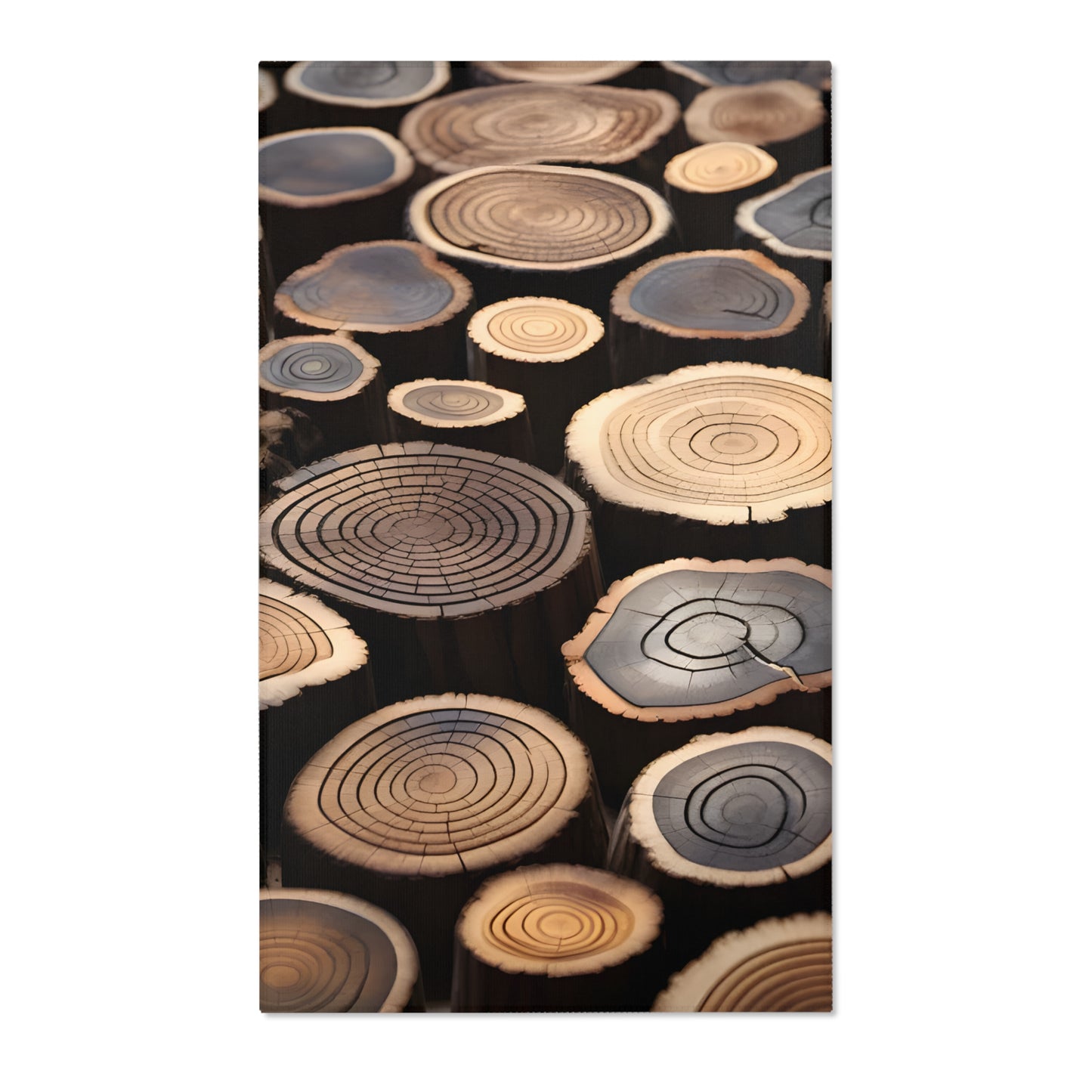 Wood Rounds Area Rugs