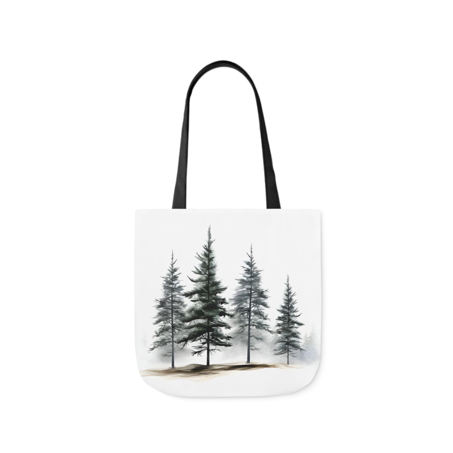 Pine Tree Polyester Canvas Tote Bag (AOP)