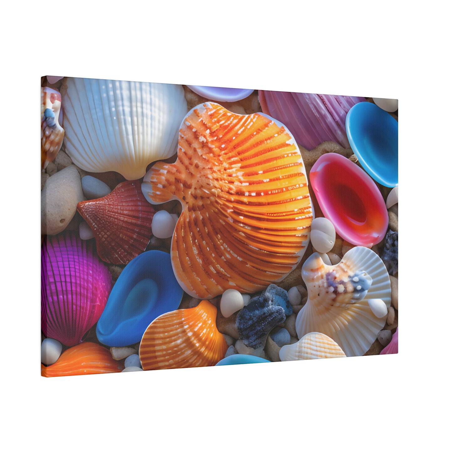 Colorful Seashells Matte Canvas, Stretched, 0.75" pn002