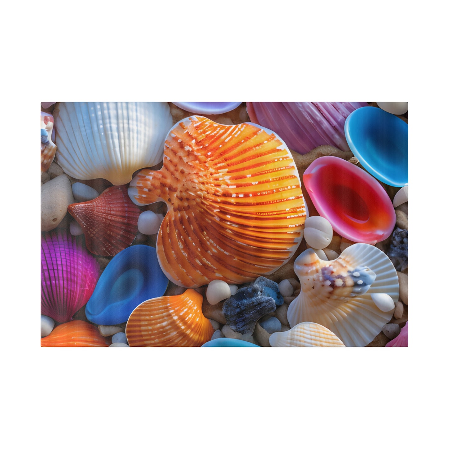 Colorful Seashells Matte Canvas, Stretched, 0.75" pn002