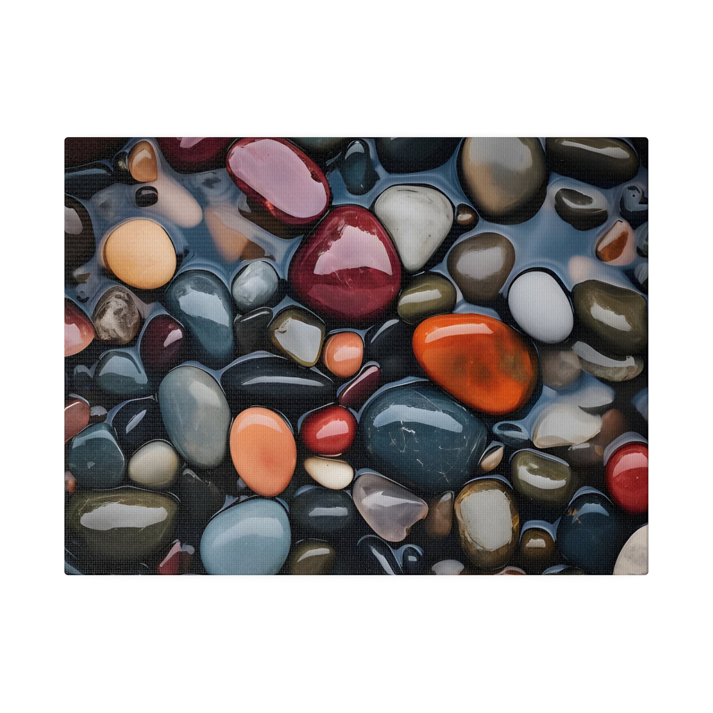 River Rock Matte Canvas, Stretched, 0.75" pn017