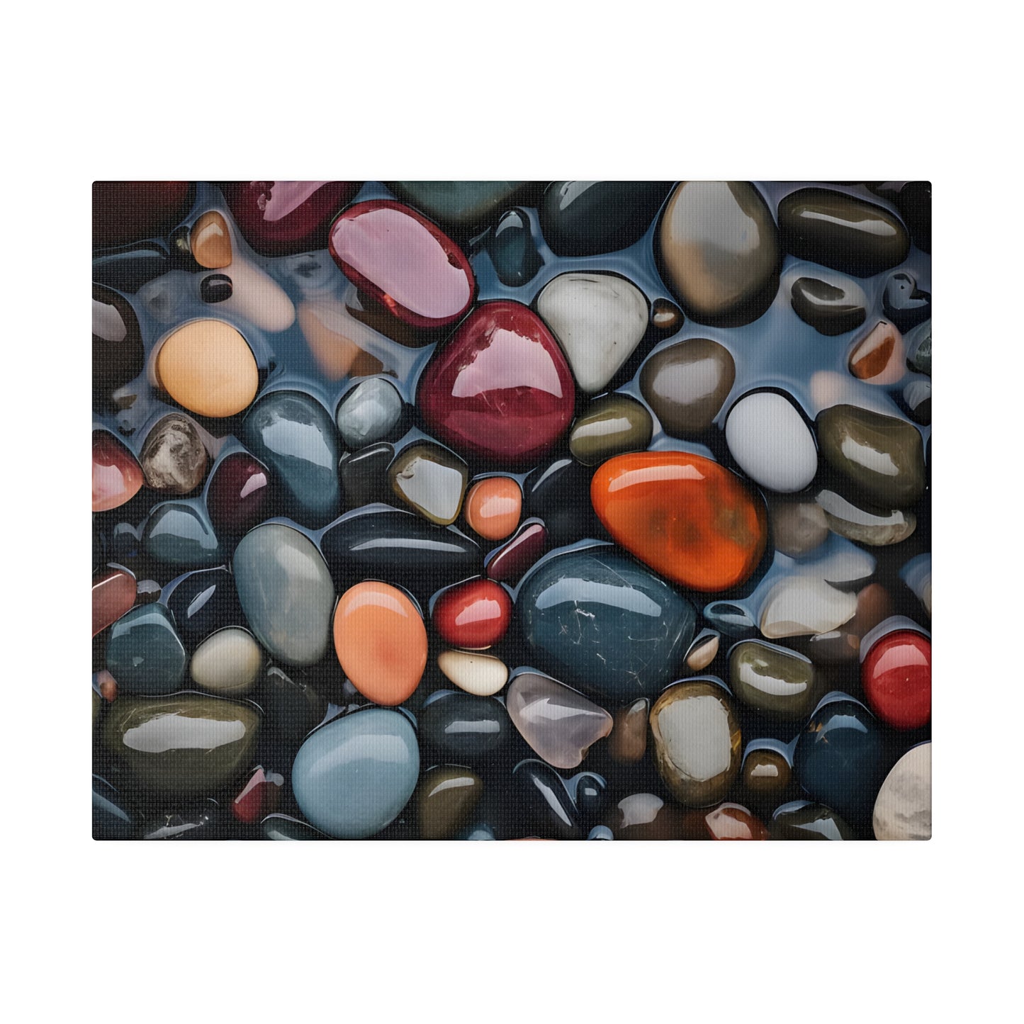 River Rock Matte Canvas, Stretched, 0.75" pn017